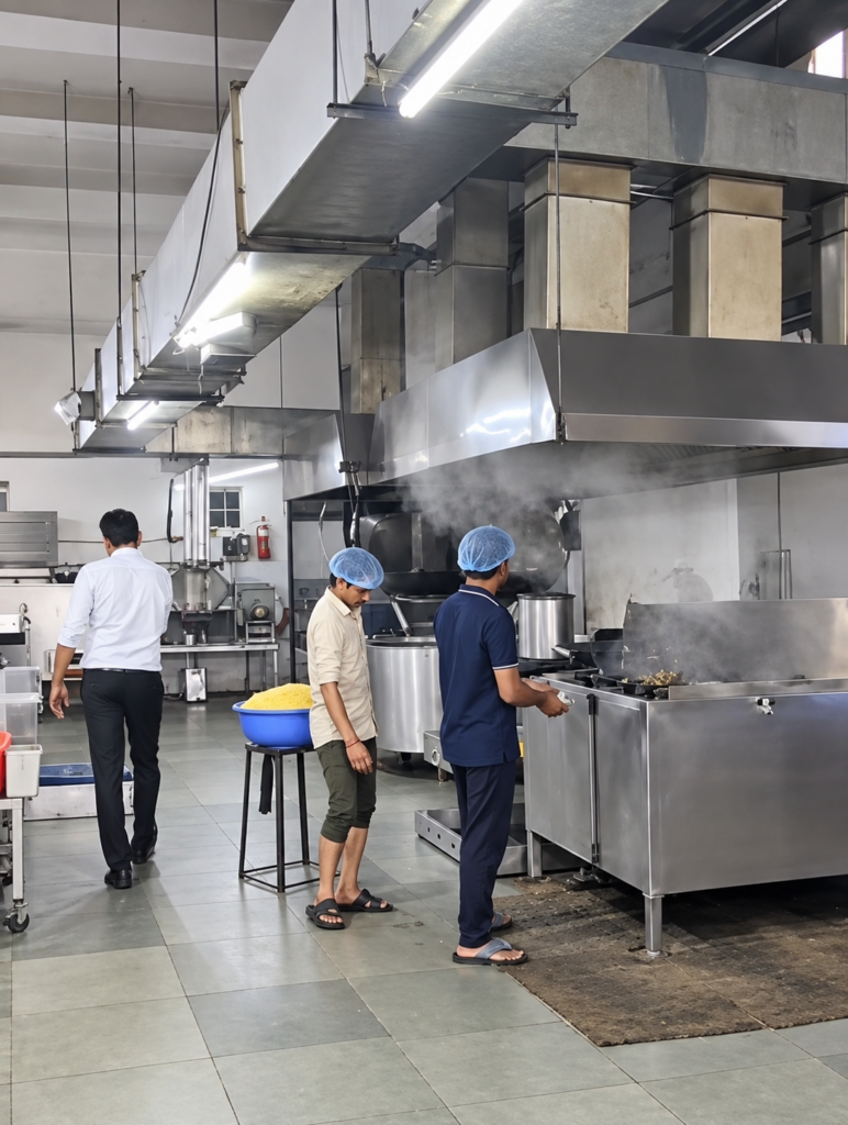 Inside Our Production Facility (Original Photo from Om Namkeen's Production Unit)